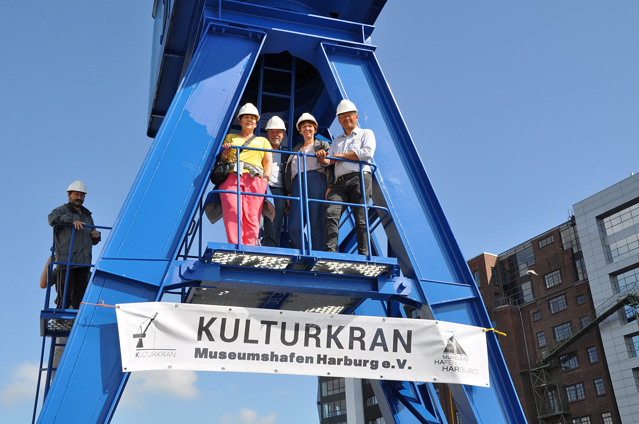 Blauer Kran Einweihung